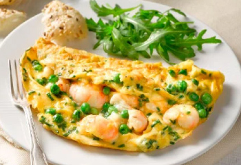 King Prawns Omelette